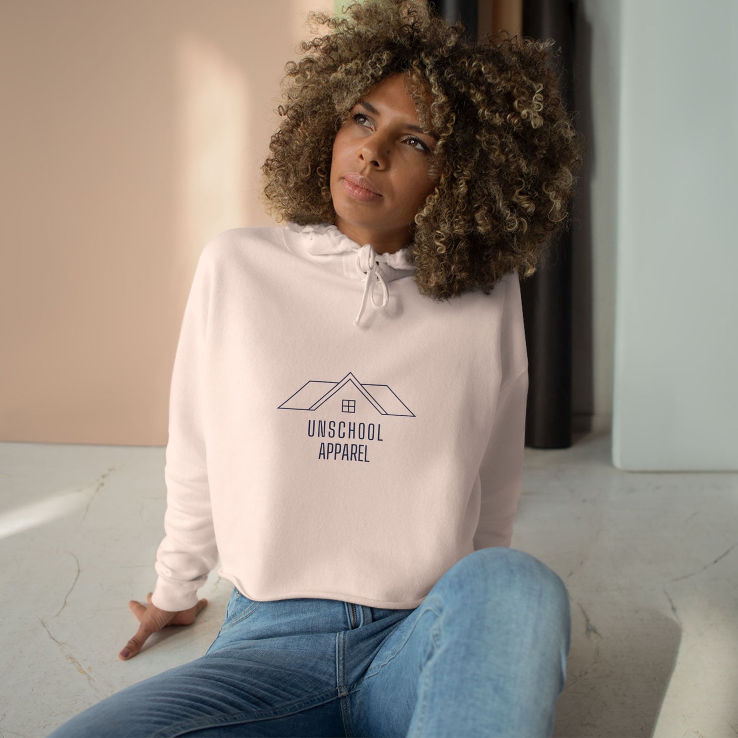 Women's Crop Logo Hoodie