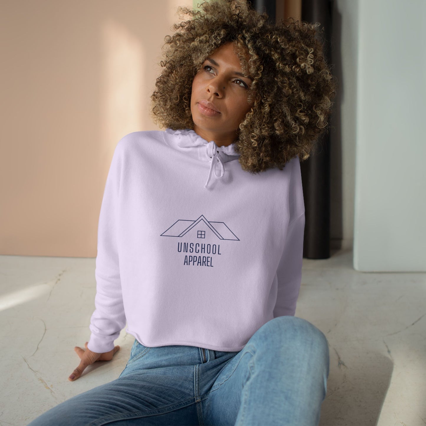 Women's Crop Logo Hoodie