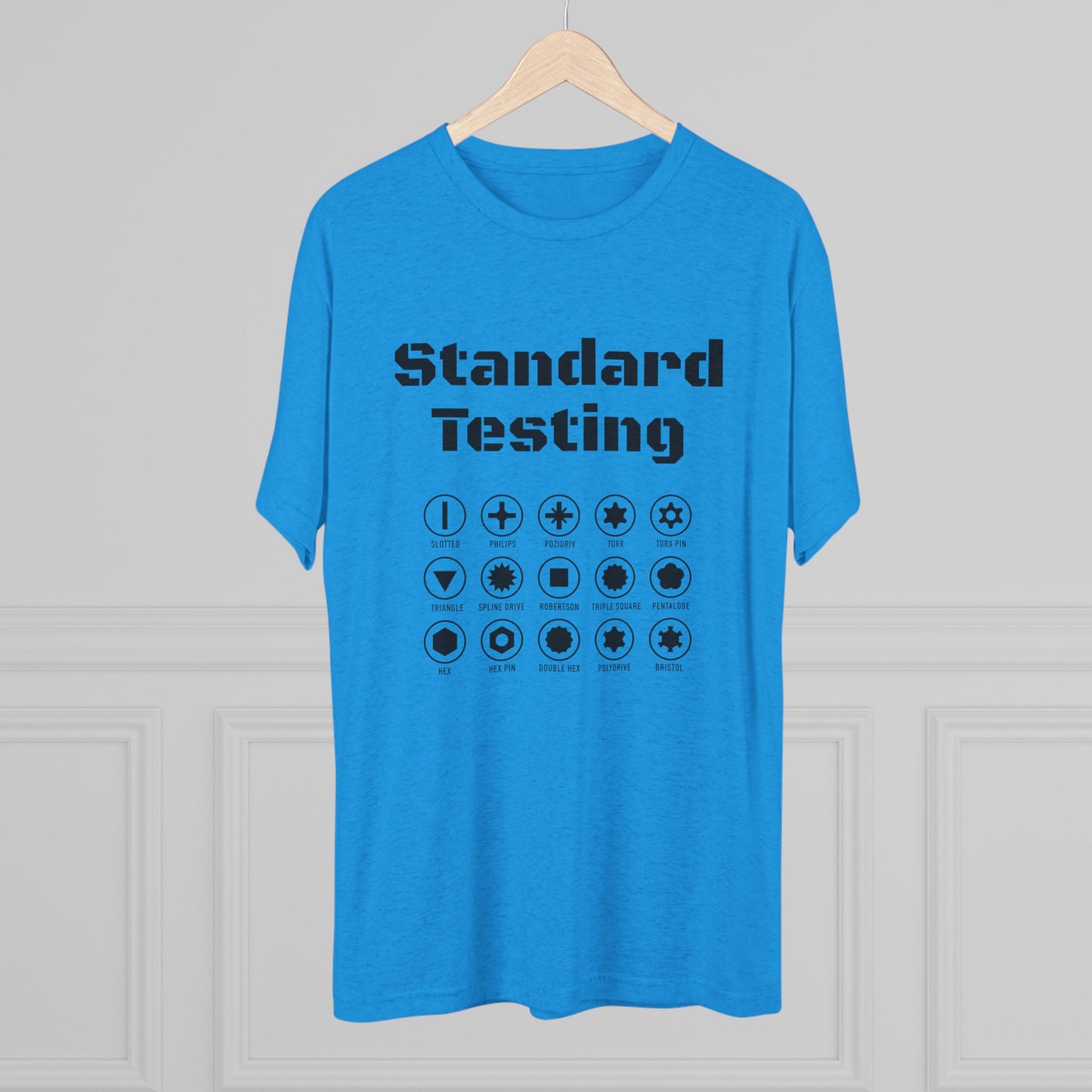 Standard Testing "Drill Bits" Tri-Blend Crew Tee