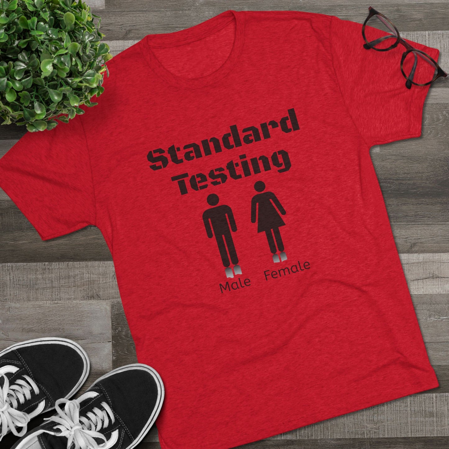 Standard Testing "Gender"  Tri-Blend Crew Tee