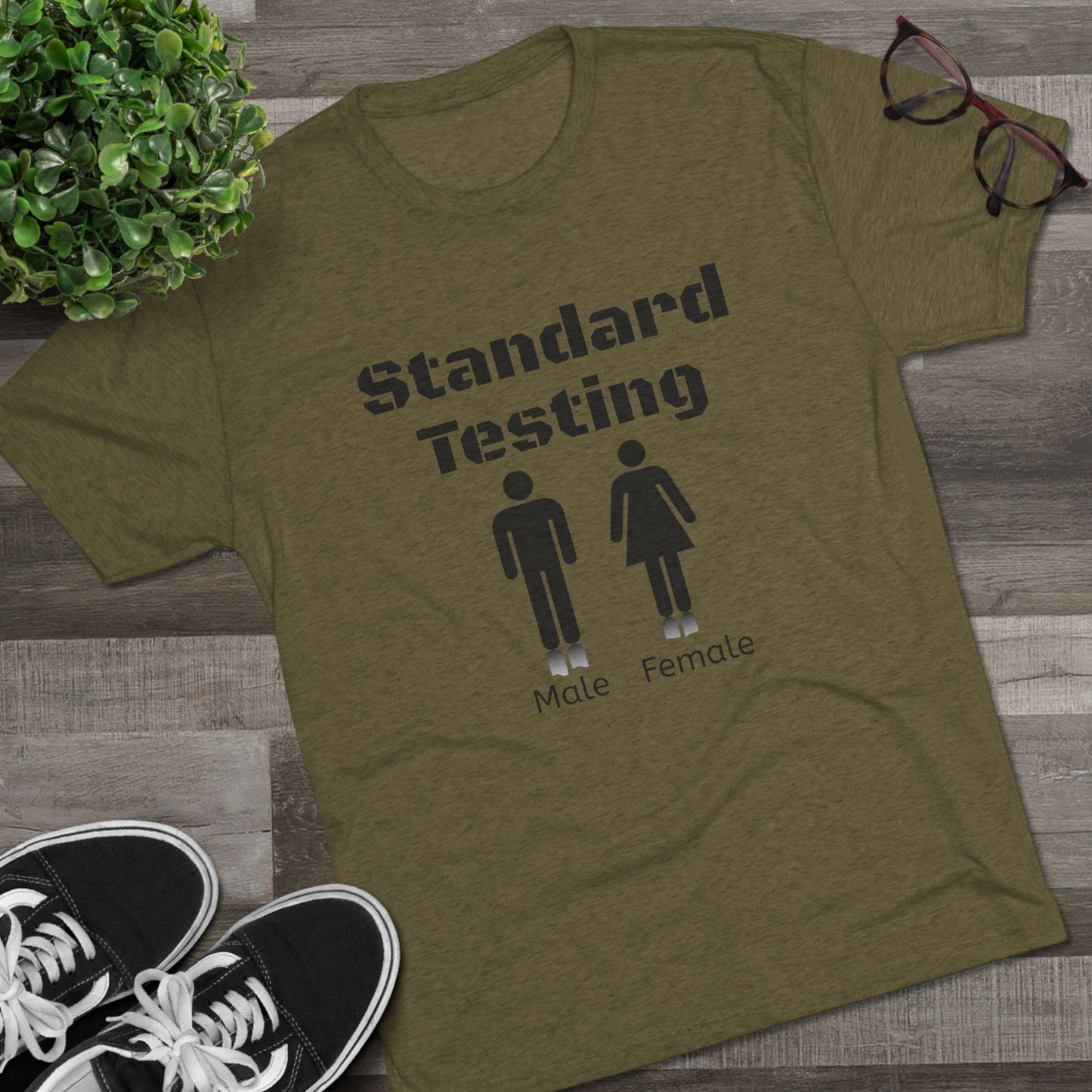 Standard Testing "Gender"  Tri-Blend Crew Tee